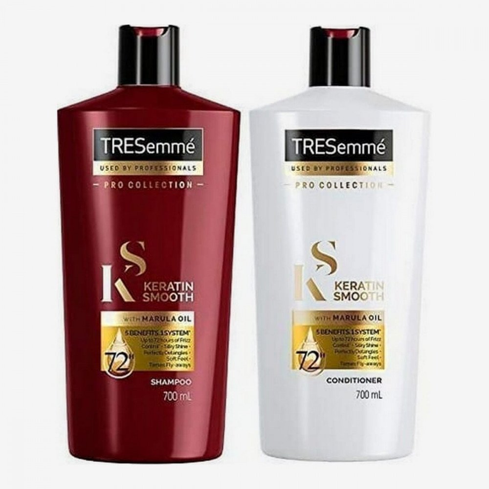 Tresemme Keratin Smooth Shampoo + Conditioner 700ml Pack of 2