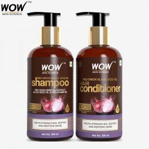 WOW Skin Science Onion Oil Shampoo & Conditioner Kit (300+300) mll